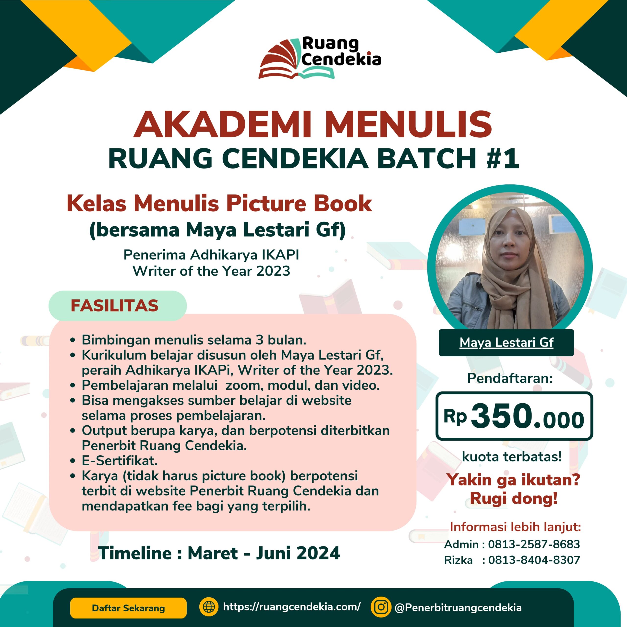 Kelas Menulis Picture Book bersama Mbak Maya Lestari Gf